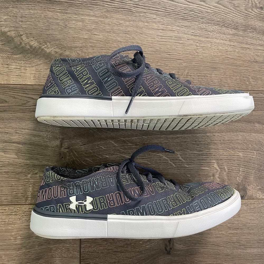 Under Armour Kickit2 Word Mark 4.5 Big Kids Sneakers - Picture 5 of 9